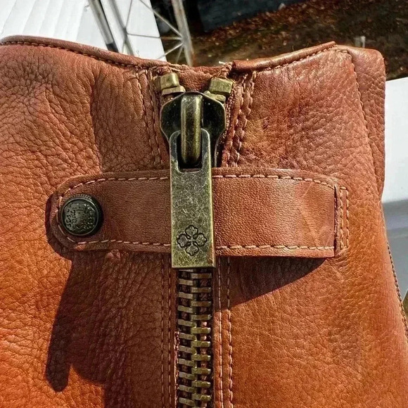 NWOT Arturo Chiang Chestnut Leather Zipper Boot Size 7m - Picture 10 of 10